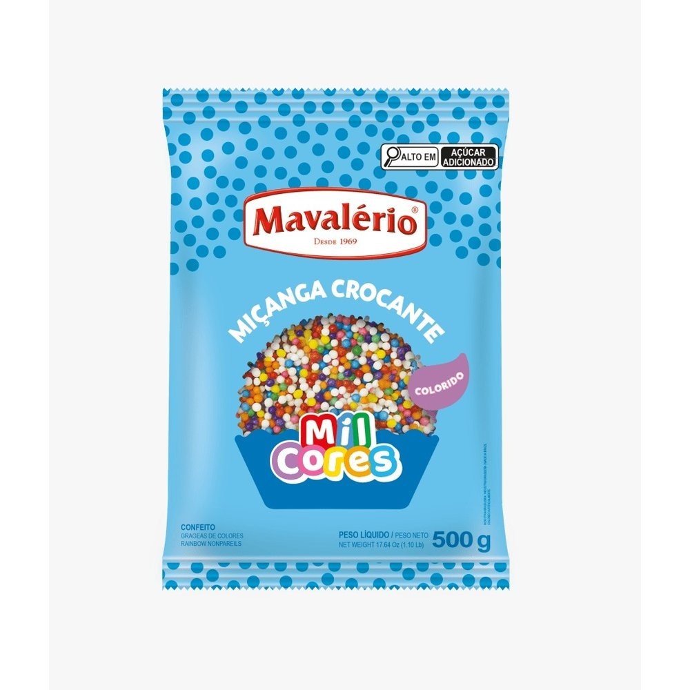 Miçanga 500g - Mavalerio Colorida