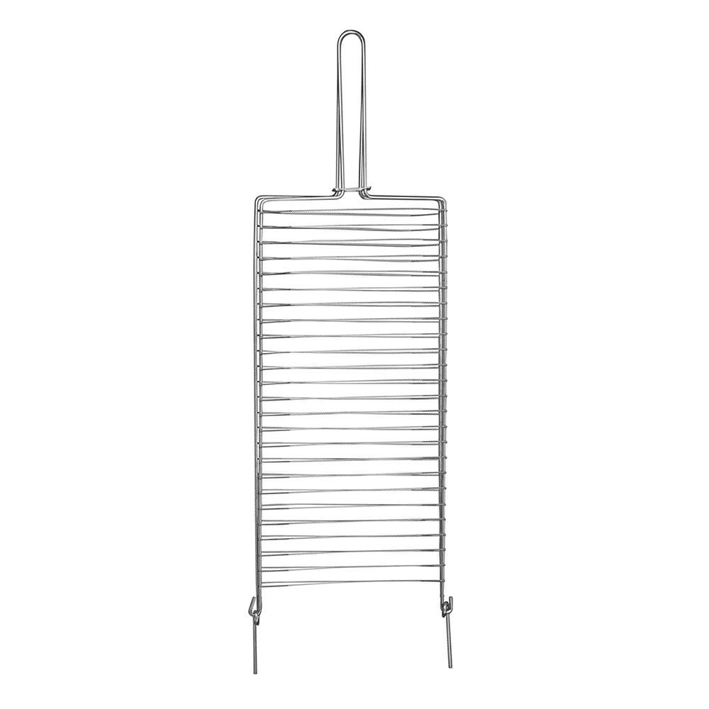 Grelha Dupla Nº3 Mor Aço Cromado, 26x81cm - 3106