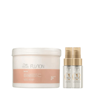 Kit Máscara Fusion 500ml e 2  Oil Reflections Light 30ml em Oferta na Shopee
