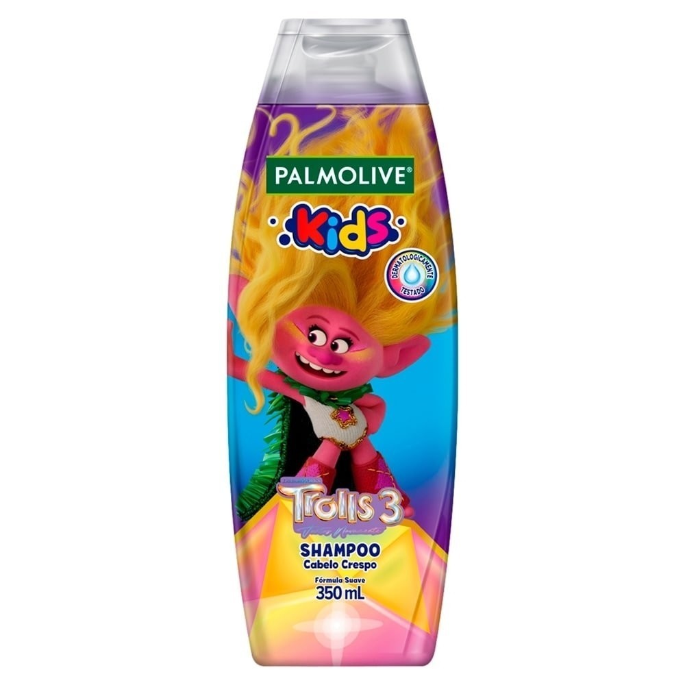 Shampoo Palmolive Kids Trolls Cabelo Crespo 350ml em Oferta na Shopee