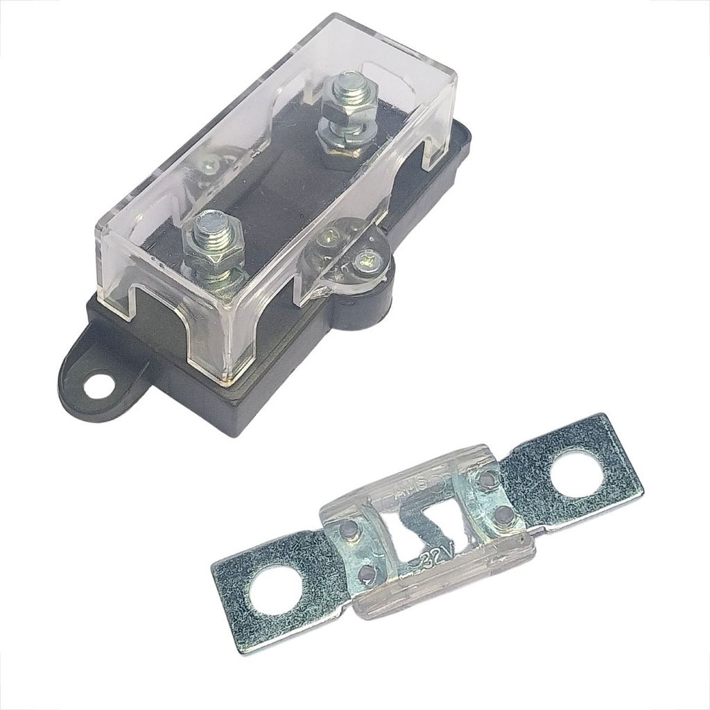 Kit Porta Fusível Mega Grande Acrílico Para Som Automotivo