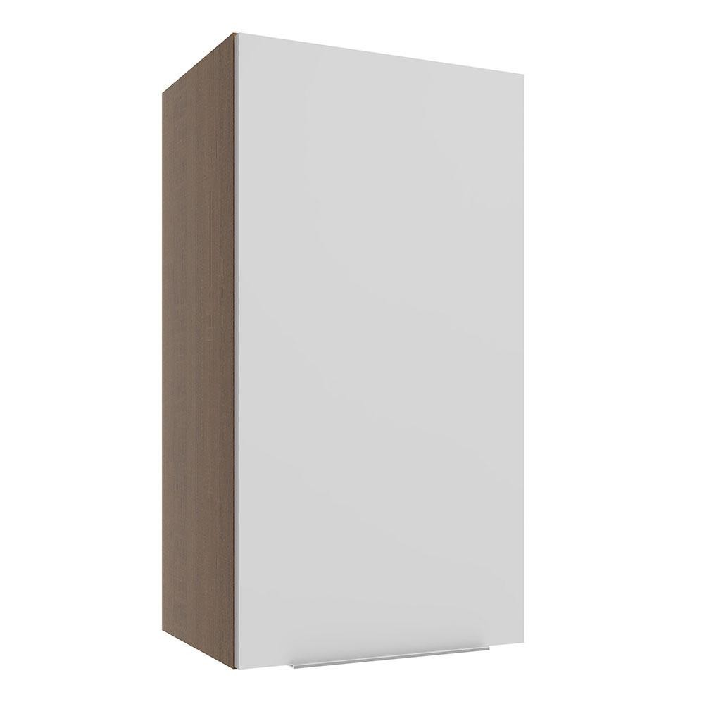 Armário Aéreo Madesa Stella 35 cm 1 Porta - Rustic/Branco