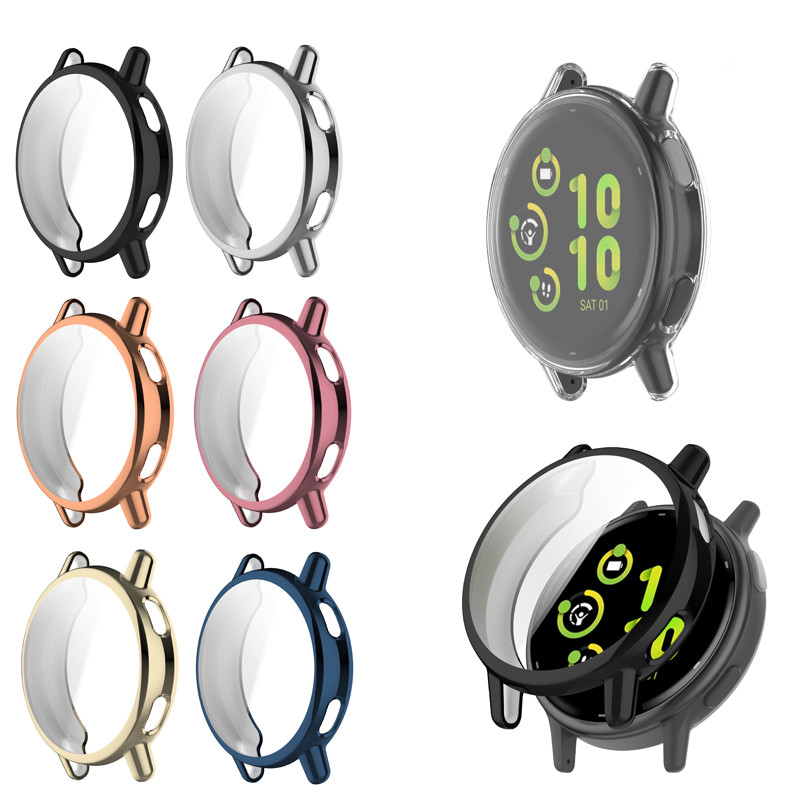 Capa TPU Para Garmin Vivoactive 5/Active 5 Galvanoplastia Macia SmartWatch Protetor De Tela Quadro Anti-Risco Completa