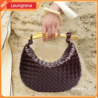 [Alta Qualidade] Bolsa de sardinha retrô tecida à mão Bolsa de bolinho Casual Bolsa de omb...