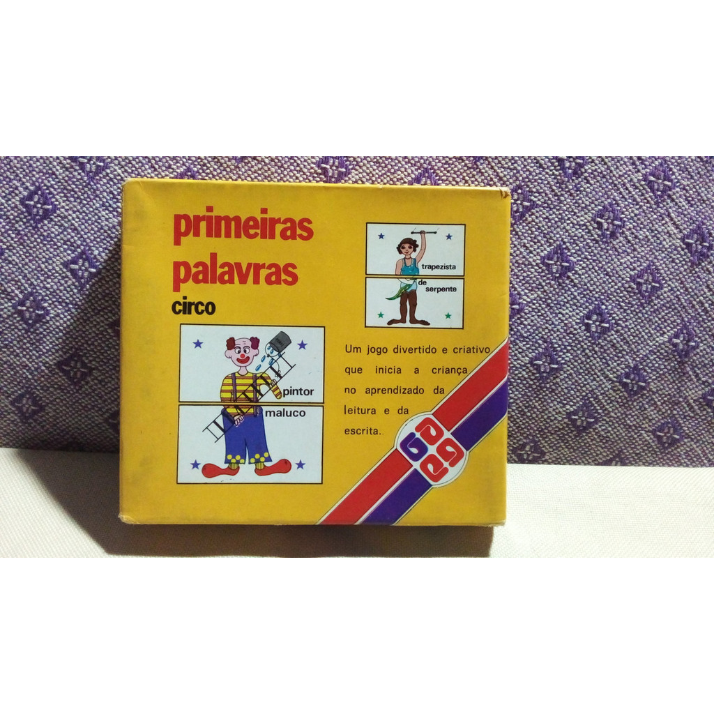 Jogo Primeiras Palavras - Circo - Grow - Antigo - Ag25