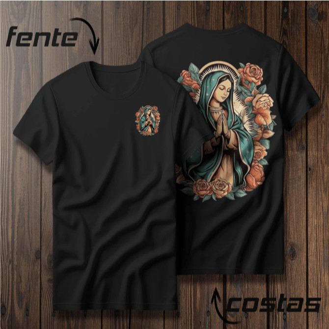 camisa Camiseta Nossa Senhora T-shirt Camisa Premium Exclusiva em Oferta na Shopee