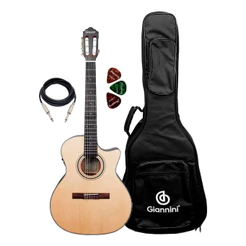 Violão Giannini Deluxe Nylon Eletroacústico Gny Dlx Ceq Ns