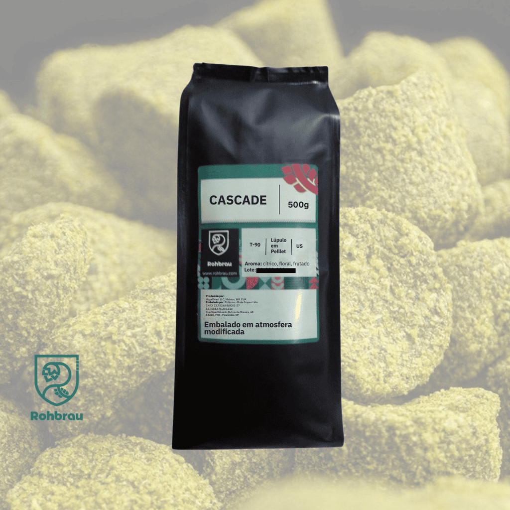 Lúpulo Cascade em Pellet T90 - 500g Atmosfera Modificada