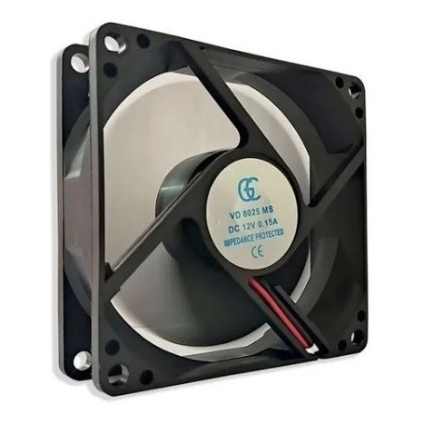 KIT 10 Micro Ventilador 80x80x25 Gc Fan Cooler 12v 0,15a 80mm