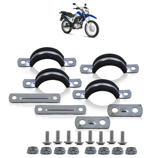 Kit Suporte Adaptador Paralama NXR 150 Bros 2003 2004 2005 2006 2007 2008 2009 2010 2011 A 2015 Freio a Tambor 28 Peças em Oferta na Shopee