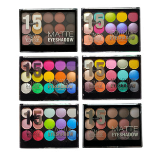 Paleta de Sombra 15 Cores Coloridas Neon Maquiagem Miss France em Oferta na Shopee