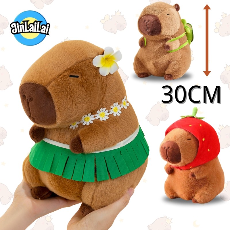 Boneca de pelúcia de animal de pelúcia Capivara Simulation Capybara Plush Cartoon em Oferta na Shopee