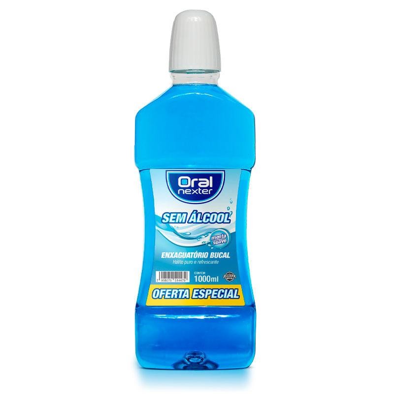 Enxaguante Bucal Oral Nexter Menta Suave Sem Ácool 1L em Oferta na Shopee