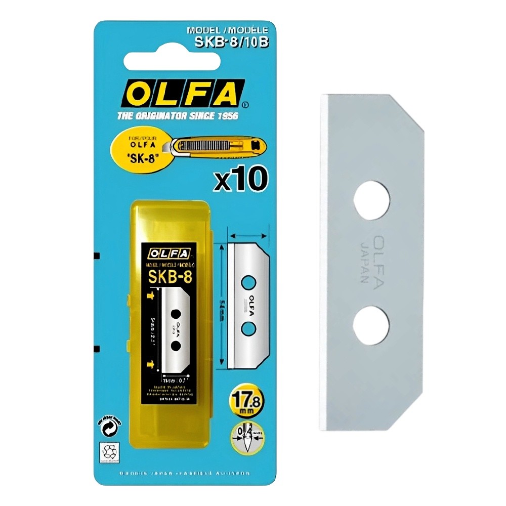 Estojo de Lâminas Olfa SKB-8/10B 10 Lâminas