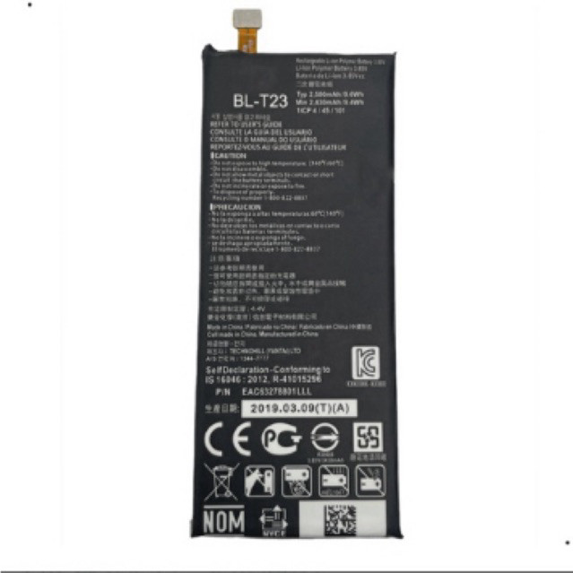 Ba-te-ria Bl-t23 Compatível Com LG X Cam K580 ORG  Nova +garantia+NF