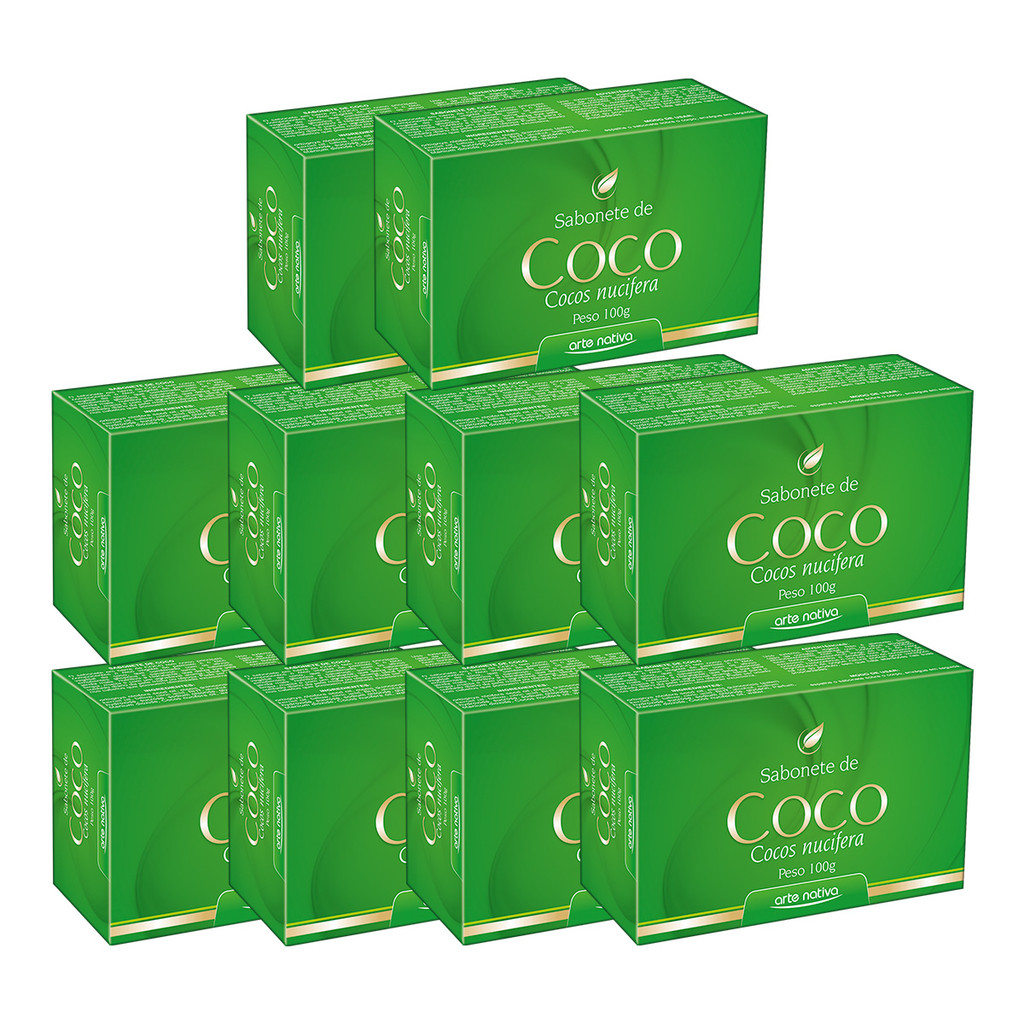 Kit 10 und Sabonete De Coco Arte Nativa 100g em Oferta na Shopee
