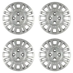 Calota Aro 13" cor Prata Modelo Uno Fire 2004/2005 (Jogo c/ 4 Calotas) Grid - 054CB-PTA-E