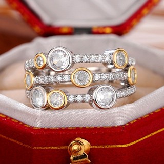 S925 prata esterlina zircão anel simples moda jóias senhoras presente em Oferta na Shopee