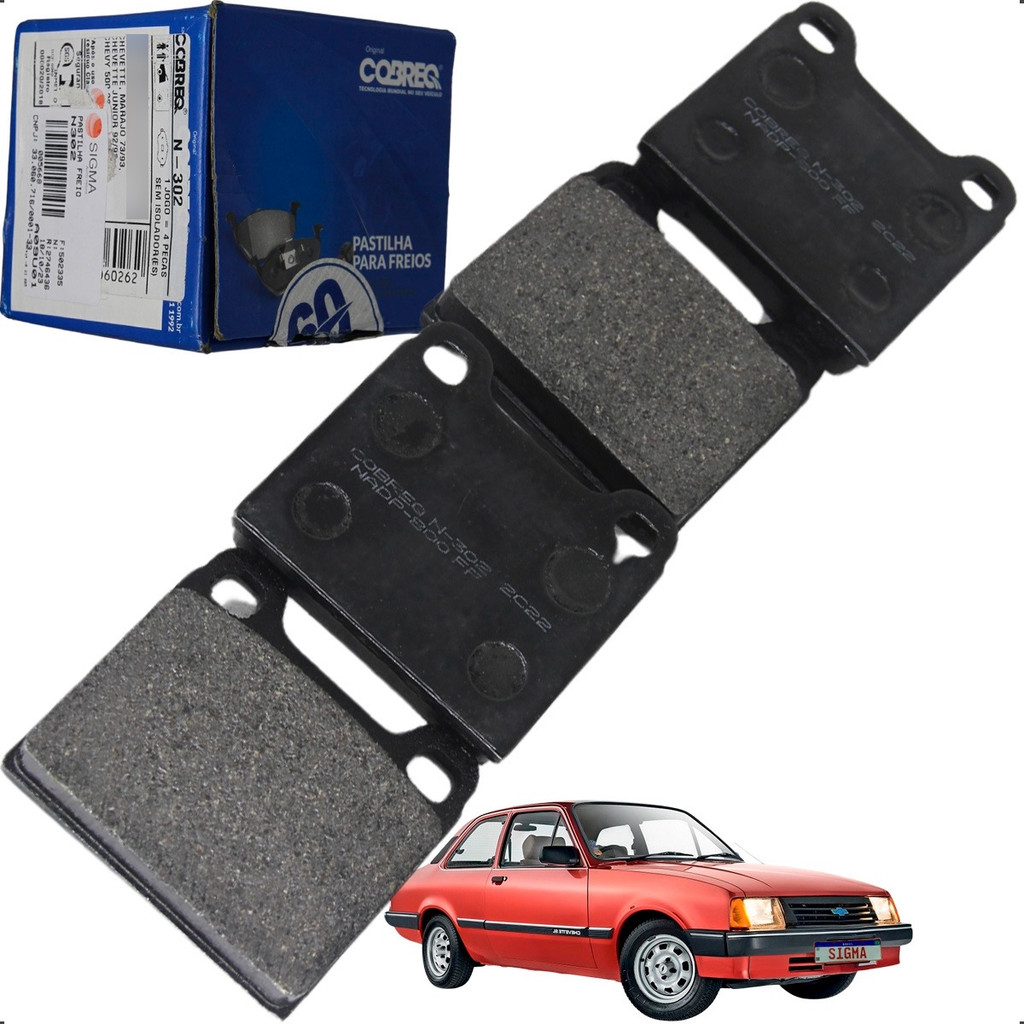 Jogo Pastilha Freio Dianteira Cobreq Chevette Marajó Variant