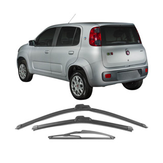 Kit 3 Palhetas Fiat UNO VIVACE 2011 2012 2013 2014 2015 2016 Limpador De Parabrisa Dianteiro + Traseiro em Oferta na Shopee