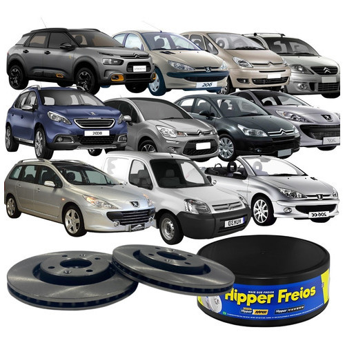 Par Disco Freio Dianteiro Ventilado Citroen Berlingo C3 C4 206 Xsara em Oferta na Shopee