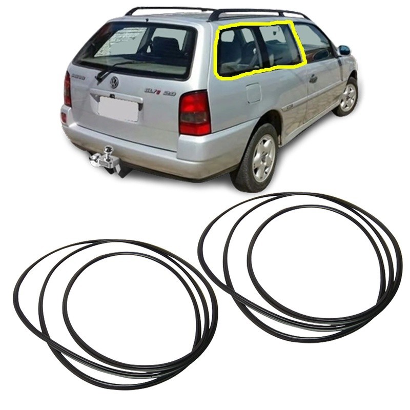Kit 2 Borrachas Vidros Fixo Janela Fixa Parati G2 Bola 1995 A 2002 PVC Envio Imediato em Oferta na Shopee