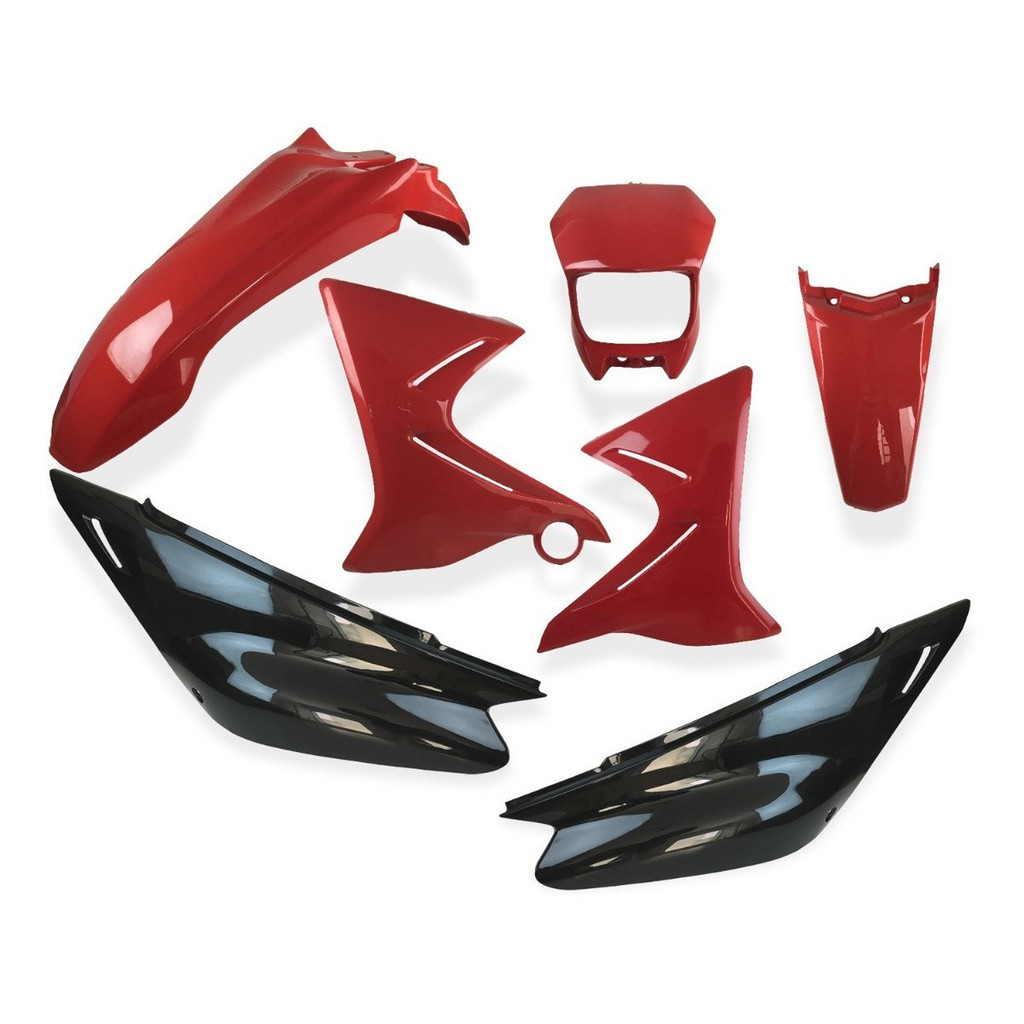 KIT CARENAGEM PARALAMA ABA TAMPA XTZ 125 2006 A 2008 CORES