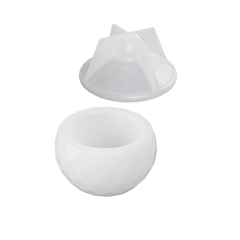 CM Vaso Flores Molde Silicone Forma Trapézio Caixa Armazenamento Decorações Concreto Gesso