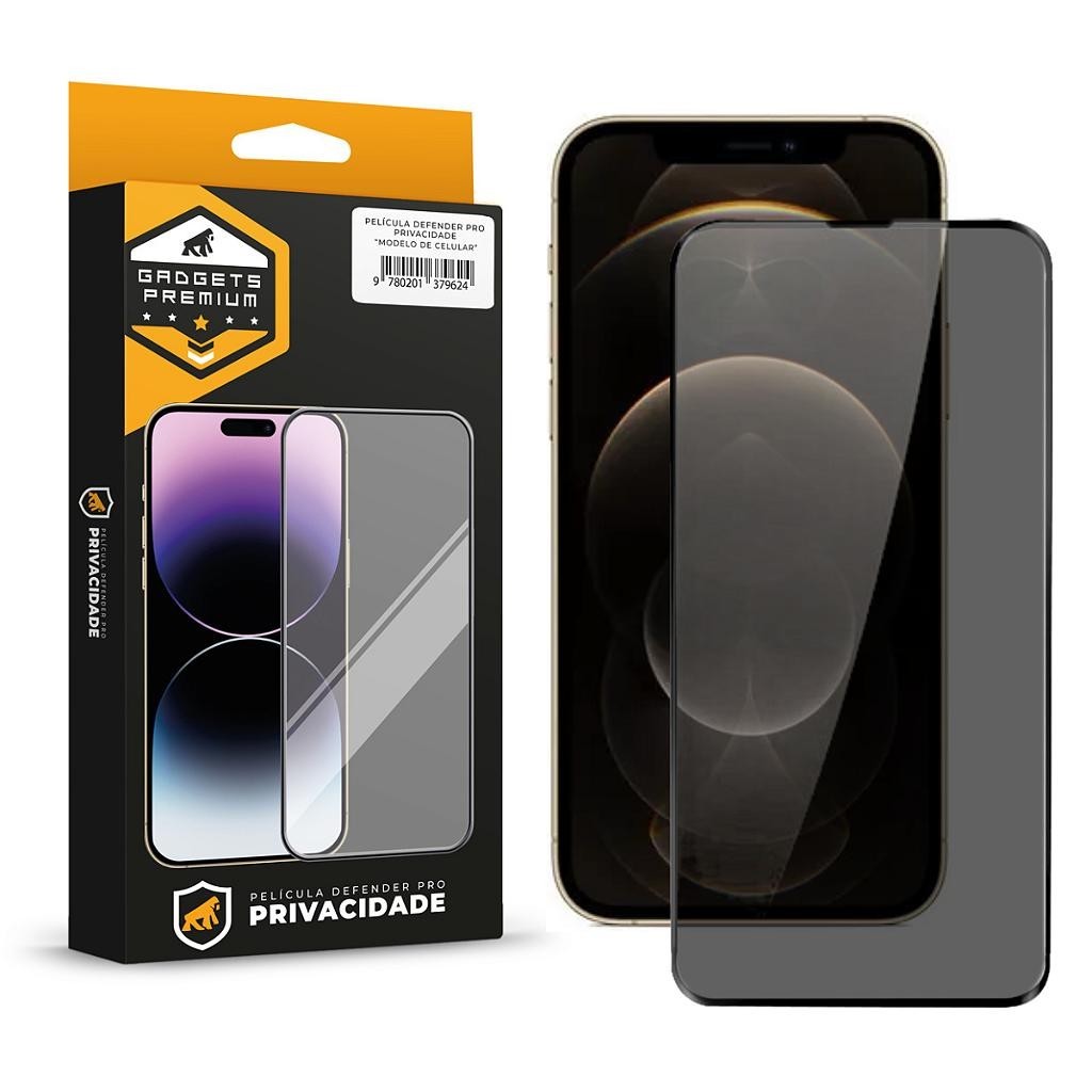 Película para iPhone 12 Pro - Defender Pro Privacidade - Preta - Gshield em Oferta na Shopee
