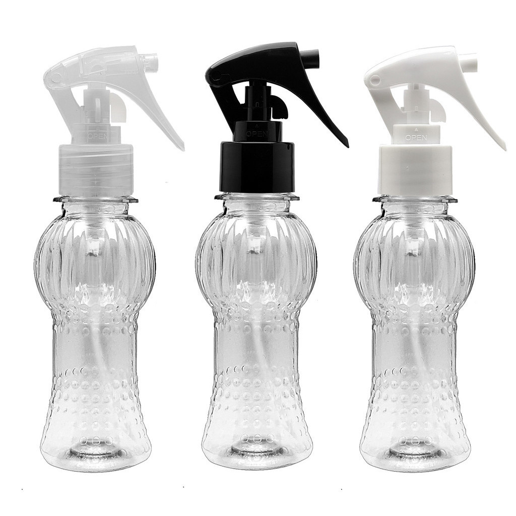 30 Frascos 100ml Em Plástico Pet formato Cinturinha Vaporizador Mini Gatilho Spray
