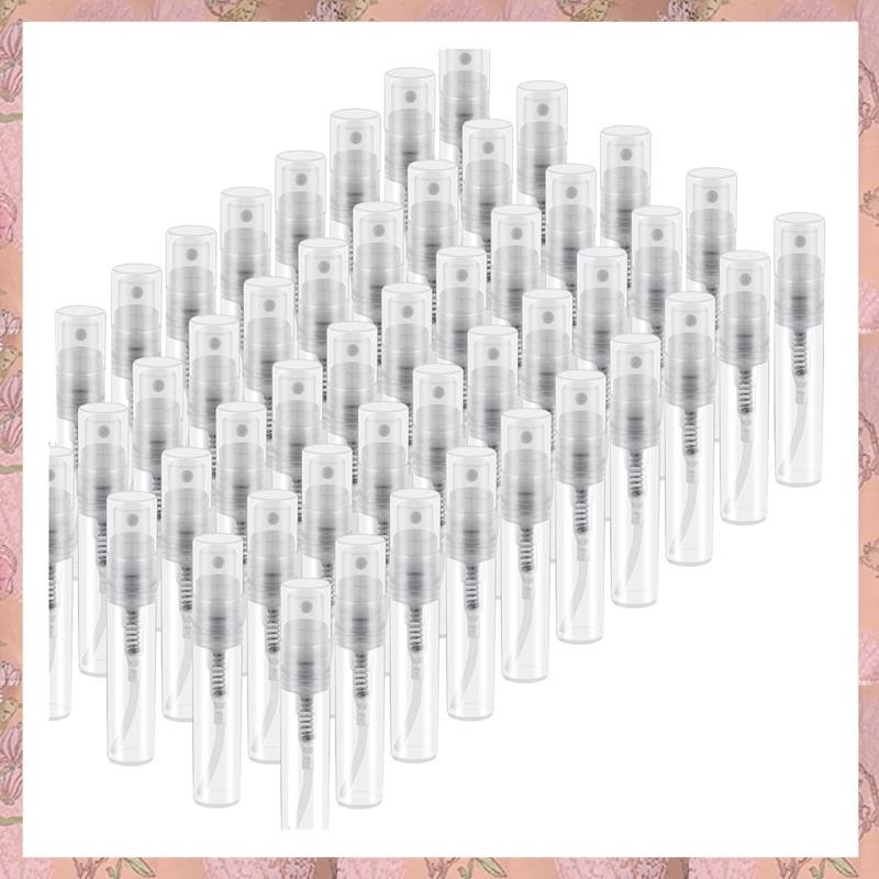 [B J R W] 50Pcs Frasco Plástico Transparente Portátil Fragrância-3Ml em Oferta na Shopee