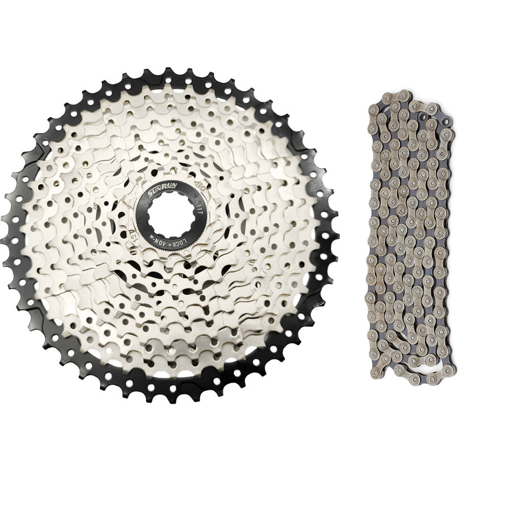 Kit Cassete 10v 11-46d K7 Com Corrente 10v bike Mtb Speed