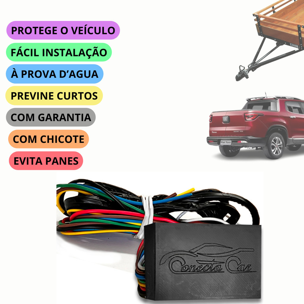 Módulo de Instalação Eletronico Engate Automotivo Pick-up Á Prova d'agua Canceller