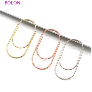 BOLONI 10pcs Clipes De Papel De Tamanho Grande , 50mm Simples , Teste Papelaria Rosa Gold Kawaii Material Escolar em Oferta na Shopee