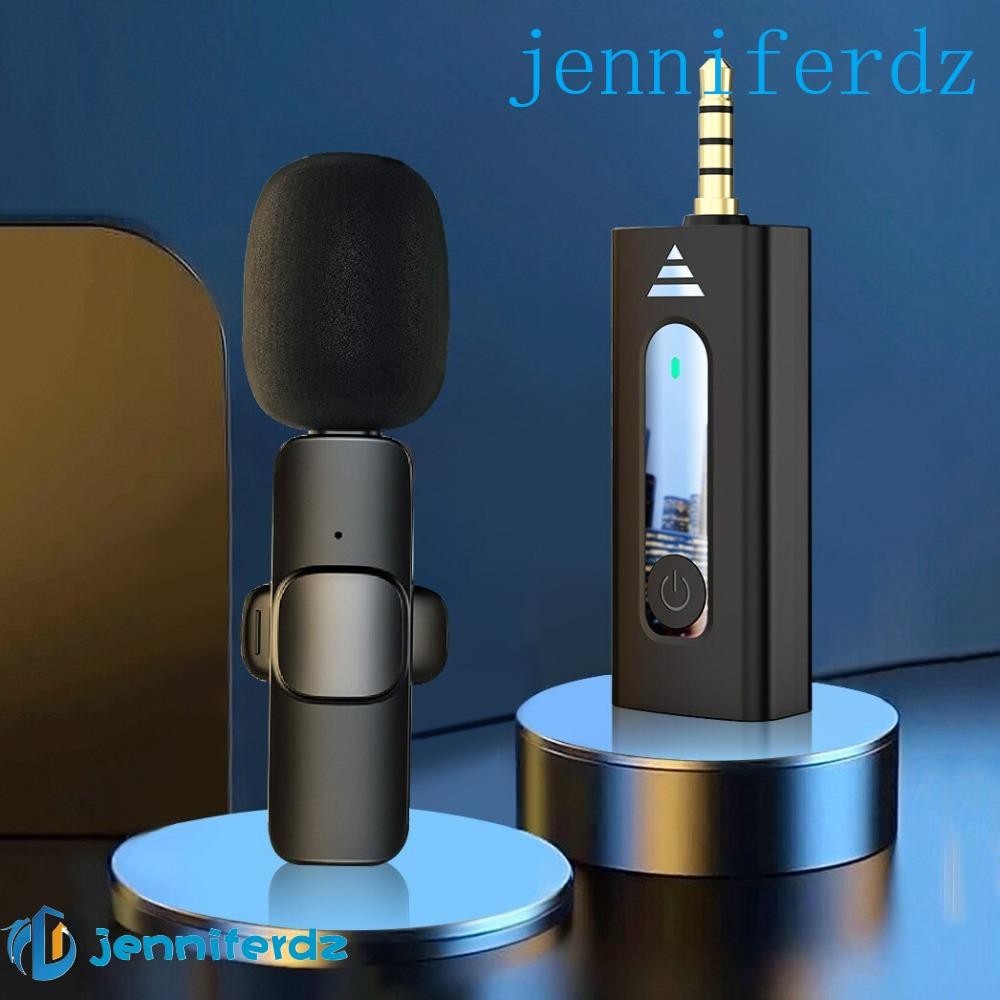 AJENNIFER K35 Microfone De Lapela Lavalier , Condensador Sem Fio Omnidirecional K35 , Bluetooth 5.3 Redução De Ruído Portátil De 3,5mm