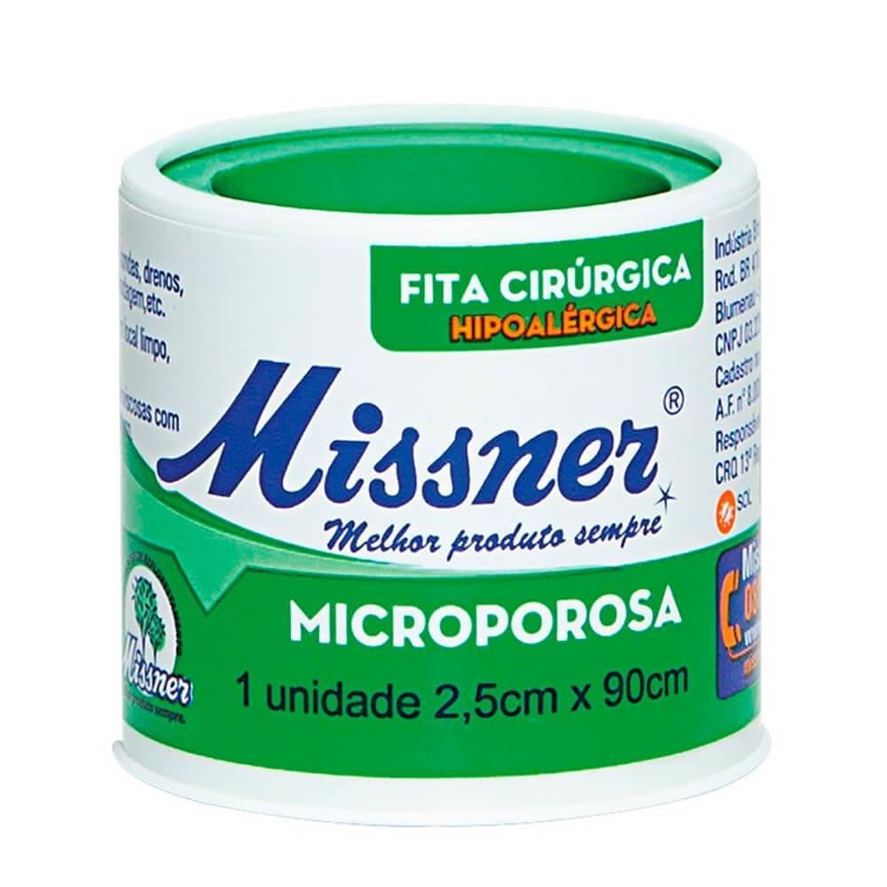 FITA MICROPOROSA MISSNER 2,5CM X 0,90CM em Oferta na Shopee