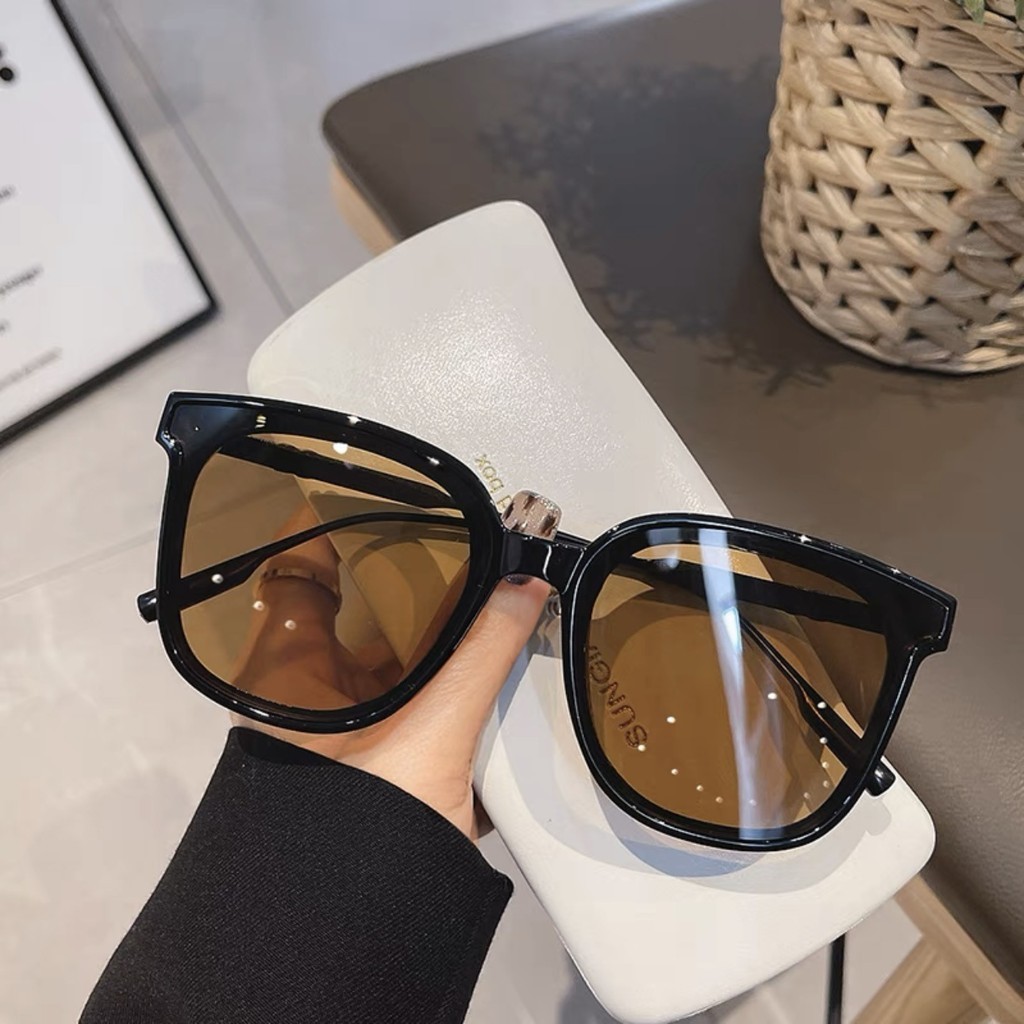 Óculos De Sol Da GM Moda Masculina Retro Coreana Tipo Celebridade Internet Mesmo Brown High Sense Ins Proteção UV