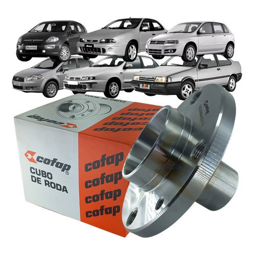 Cubo Roda Dianteiro Cofap Brava1.6/8 Linea1.8/9 Marea1.6/8 Punto1.4/8 Stilo1.8 Tempra 2.0 Uno1.0/4