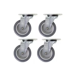 Kit Rodízio Giratório 4 Pol 65kg Schioppa Gl 412 Bp (4 Und)