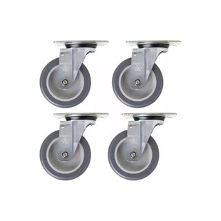 Kit Rodízio Giratório 4 Pol 65kg Schioppa Gl 412 Bp (4 Und) em Oferta na Shopee