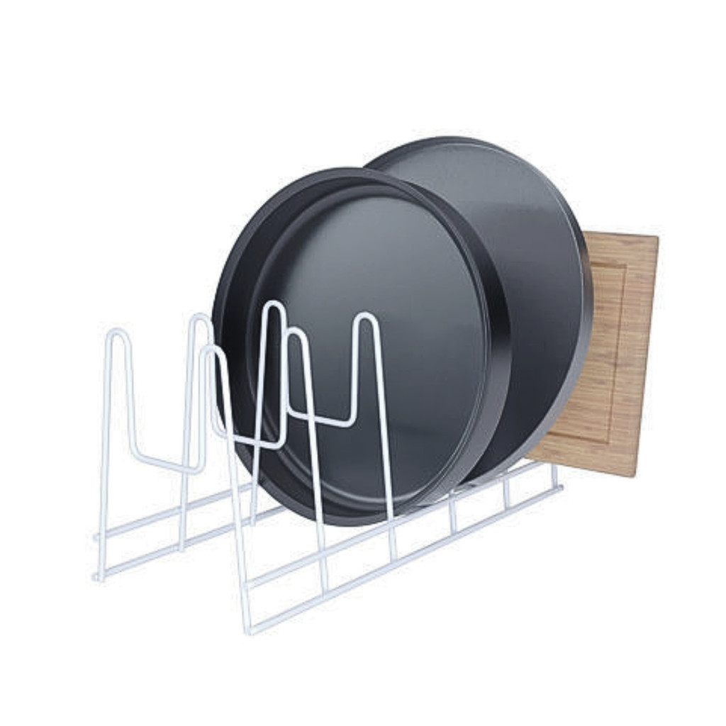 Organizador Suporte Para Tampas de Panela Frigideira Formas Assadeiras Armário em Oferta na Shopee