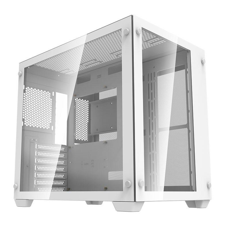 Gabinete Gamer Aigo DarkFlash C285, Lateral de Vidro, Branco, C285-WH - Computers & Accessories