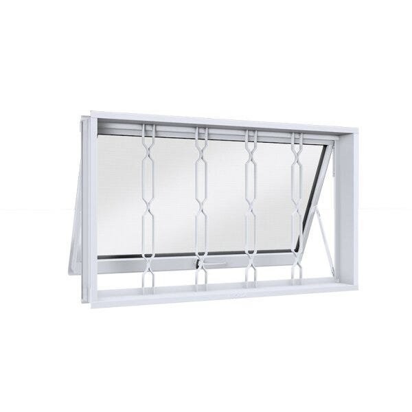 Janela de Aço Maxim-Ar 60x80cm com Grade Mosaico Facilita Lucasa em Oferta na Shopee