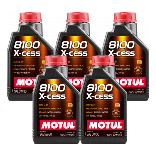 KIT MOTUL 8100 X-CESS 5W-30 5 LITROS em Oferta na Shopee