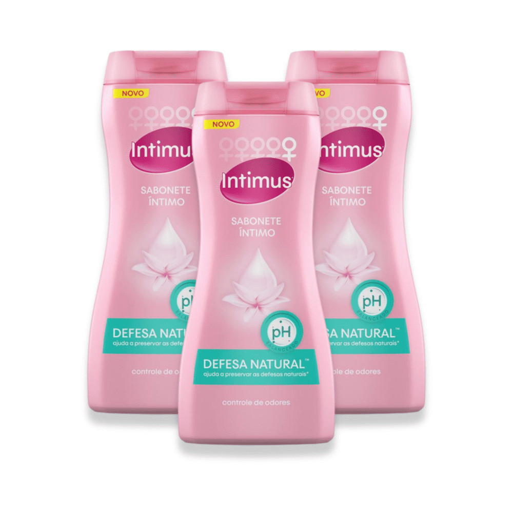 Kit 3 - Sabonete Intimus Defesa Natural 200ml