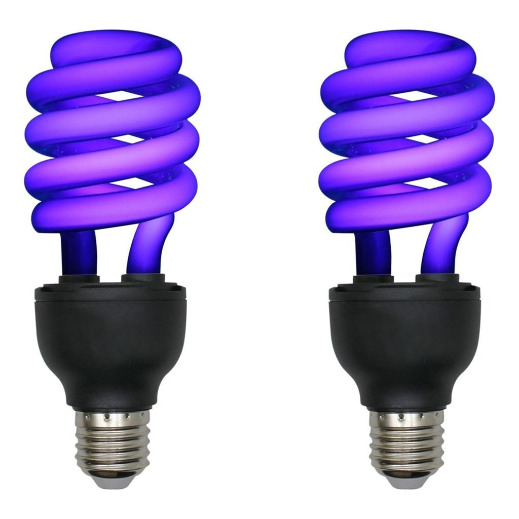 2 Lâmpada Fluorescente Luz Negra Para Festa aniversário Dj Efeito Neon 110v ou 220v