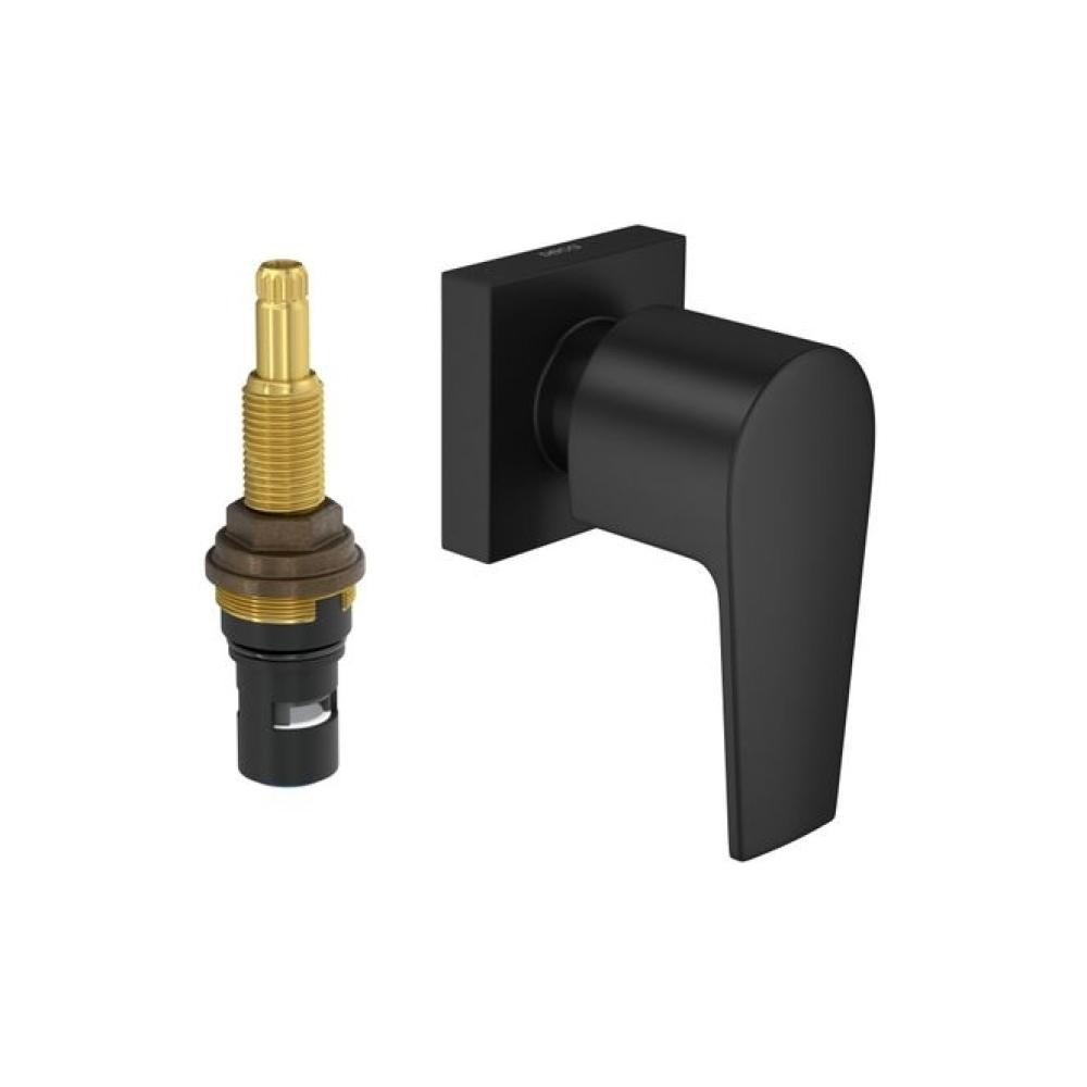 Acabamento Para Registro De Pressão 1/2 E 3/4 Level Black Matte Deca em Oferta na Shopee