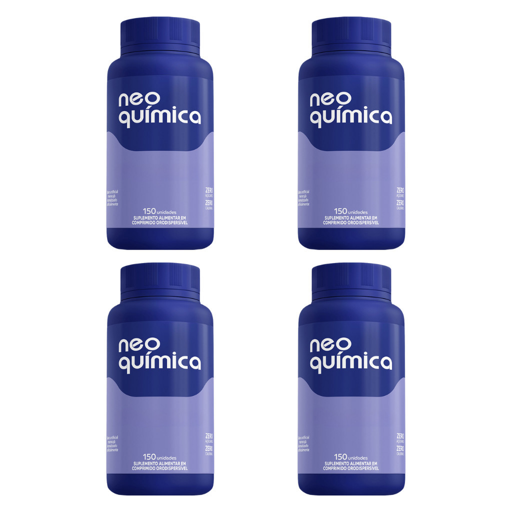 Kit 4 Neo Química Sono 150 Comprimidos Sabor Maracujá