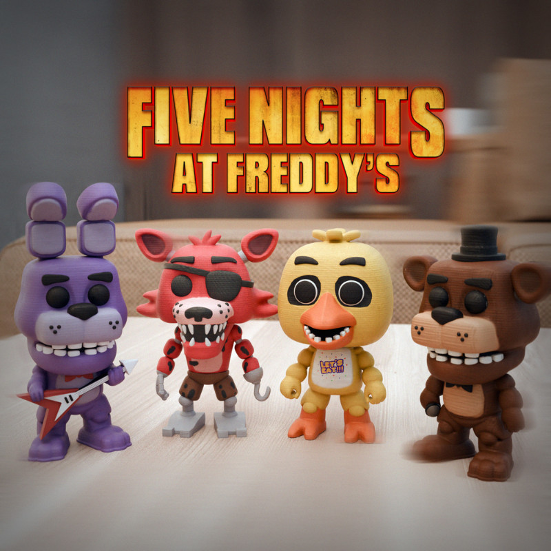 Boneco Colecionavel 10CM FIVE NIGHTS AT FREDDY Figura Decorativa Action Figure Colecionaveis 3d