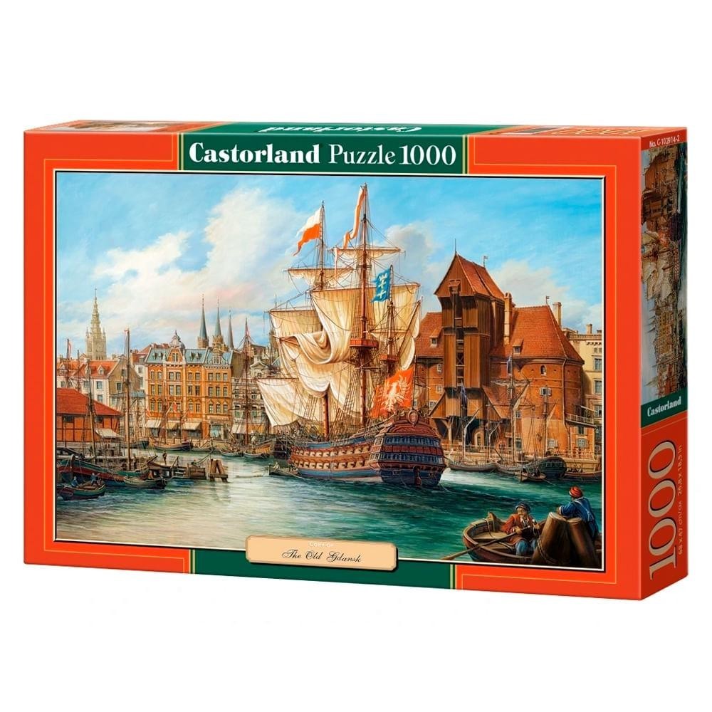 Puzzle 1000 peças Old Gdansk - Imp. Castorland em Oferta na Shopee